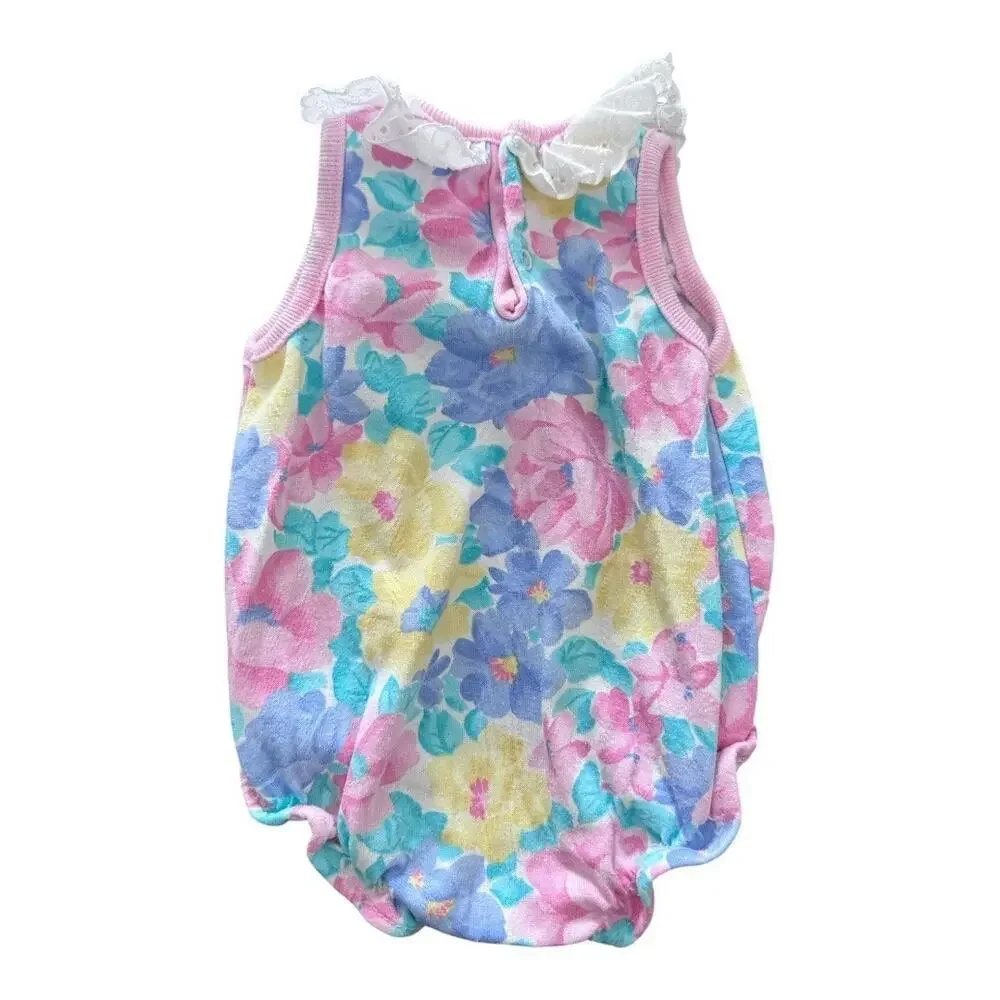 Buster Brown 90’s Floral Bubble Romper